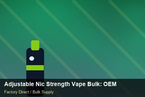 Adjustable Nic Strength Vape Bulk — Adjustable Nic Strength Vape Bulk: OEM & ODM Service — Step-by-Step photo 2