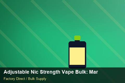 Adjustable Nic Strength Vape Bulk — Adjustable Nic Strength Vape Bulk: Market Trends 2026 — Step-by-Step photo 1