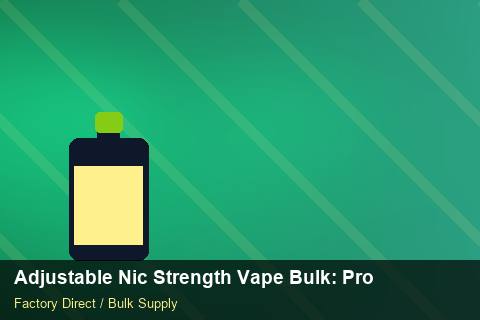 Adjustable Nic Strength Vape Bulk — Adjustable Nic Strength Vape Bulk: Production Capacity — Step-by-Step photo 1