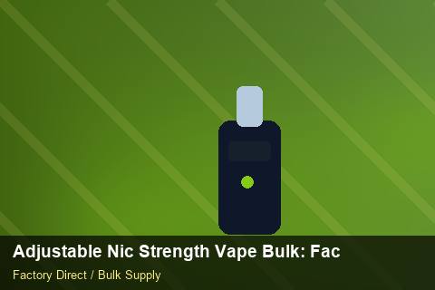 Adjustable Nic Strength Vape Bulk — Adjustable Nic Strength Vape Bulk: Factory Audit Report — Step-by-Step photo 1
