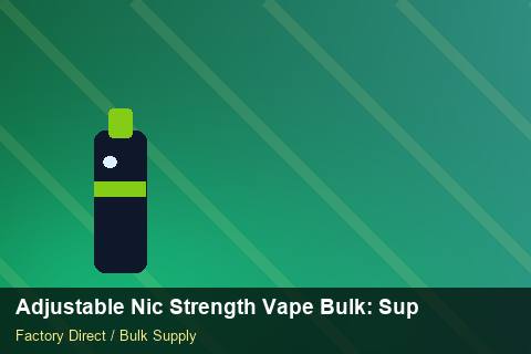 Adjustable Nic Strength Vape Bulk — Adjustable Nic Strength Vape Bulk: Supplier Vetting — Step-by-Step photo 1