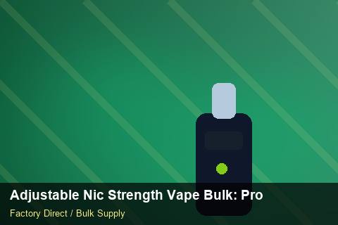 Adjustable Nic Strength Vape Bulk — Adjustable Nic Strength Vape Bulk: Product Launch Playbook — Step-by-Step photo 1