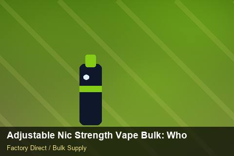 Adjustable Nic Strength Vape Bulk — Adjustable Nic Strength Vape Bulk: Wholesale Price — Common Mistakes photo 1