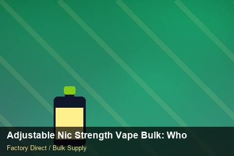 Adjustable Nic Strength Vape Bulk — Adjustable Nic Strength Vape Bulk: Wholesale Price — Common Mistakes photo 2