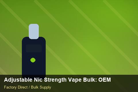 Adjustable Nic Strength Vape Bulk — Adjustable Nic Strength Vape Bulk: OEM & ODM Service — Common Mistakes photo 1