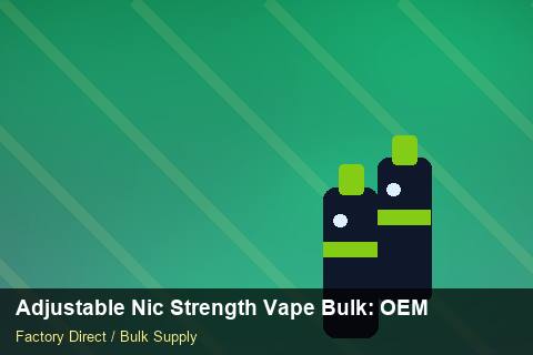 Adjustable Nic Strength Vape Bulk — Adjustable Nic Strength Vape Bulk: OEM & ODM Service — Common Mistakes photo 2