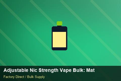 Adjustable Nic Strength Vape Bulk — Adjustable Nic Strength Vape Bulk: Material & Ingredients — Common Mistakes photo 1