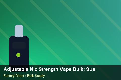 Adjustable Nic Strength Vape Bulk — Adjustable Nic Strength Vape Bulk: Sustainability — Common Mistakes photo 2