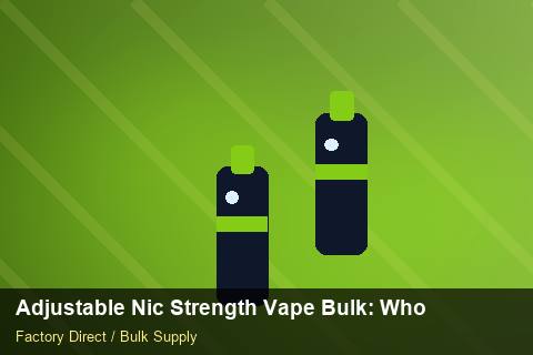 Adjustable Nic Strength Vape Bulk — Adjustable Nic Strength Vape Bulk: Wholesale Price — Checklist photo 1