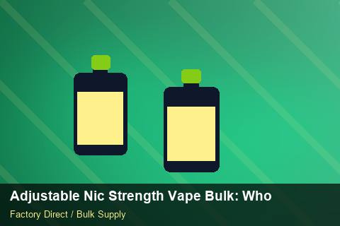 Adjustable Nic Strength Vape Bulk — Adjustable Nic Strength Vape Bulk: Wholesale Price — Checklist photo 2