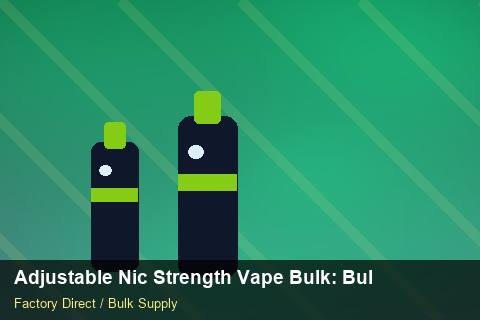 Adjustable Nic Strength Vape Bulk — Adjustable Nic Strength Vape Bulk: Bulk Supplier Guide — Checklist photo 1