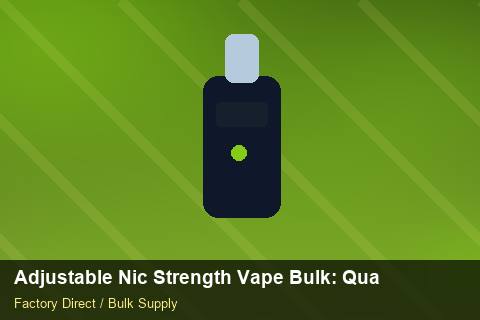 Adjustable Nic Strength Vape Bulk — Adjustable Nic Strength Vape Bulk: Quality Inspection Checklist — Checklist photo 1