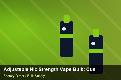 Adjustable Nic Strength Vape Bulk — Adjustable Nic Strength Vape Bulk: Customs Documentation — Checklist photo 1