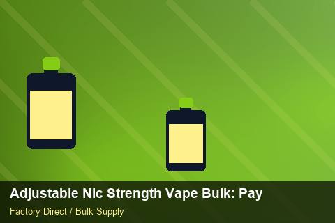 Adjustable Nic Strength Vape Bulk — Adjustable Nic Strength Vape Bulk: Payment Terms — Checklist photo 1