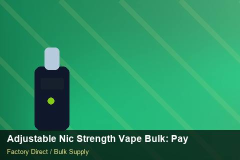 Adjustable Nic Strength Vape Bulk — Adjustable Nic Strength Vape Bulk: Payment Terms — Checklist photo 2
