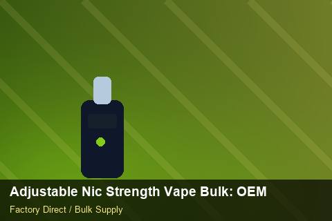 Adjustable Nic Strength Vape Bulk — Adjustable Nic Strength Vape Bulk: OEM & ODM Service — Checklist photo 1
