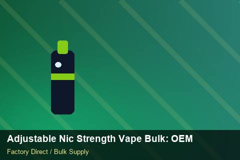 Adjustable Nic Strength Vape Bulk — Adjustable Nic Strength Vape Bulk: OEM & ODM Service — Checklist photo 2