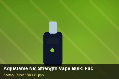 Adjustable Nic Strength Vape Bulk — Adjustable Nic Strength Vape Bulk: Factory Audit Report — Checklist photo 1