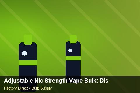 Adjustable Nic Strength Vape Bulk — Adjustable Nic Strength Vape Bulk: Distribution Channels — Checklist photo 2