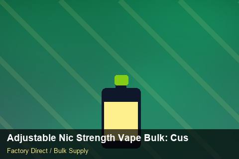 Adjustable Nic Strength Vape Bulk — Adjustable Nic Strength Vape Bulk: Customs Documentation — vs Competitors photo 2