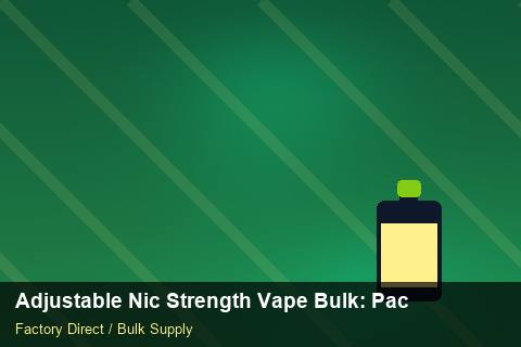 Adjustable Nic Strength Vape Bulk — Adjustable Nic Strength Vape Bulk: Packaging Standards — vs Competitors photo 1