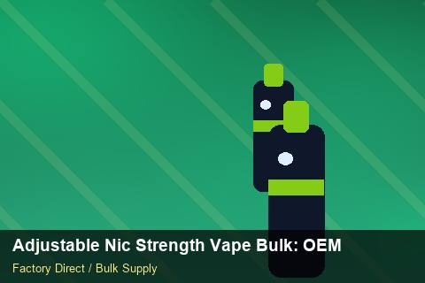 Adjustable Nic Strength Vape Bulk — Adjustable Nic Strength Vape Bulk: OEM & ODM Service — vs Competitors photo 2