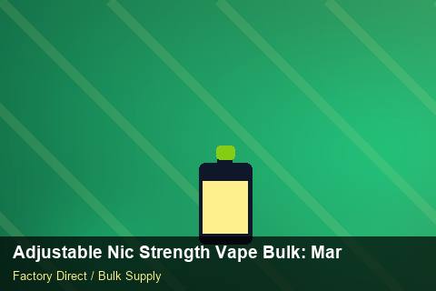 Adjustable Nic Strength Vape Bulk — Adjustable Nic Strength Vape Bulk: Market Trends 2026 — vs Competitors photo 1