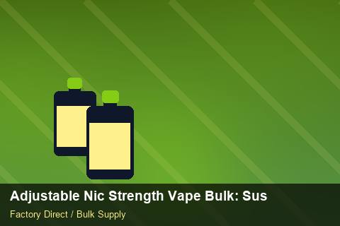 Adjustable Nic Strength Vape Bulk — Adjustable Nic Strength Vape Bulk: Sustainability — vs Competitors photo 1
