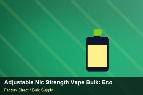 Adjustable Nic Strength Vape Bulk — Adjustable Nic Strength Vape Bulk: Eco-Friendly Materials — vs Competitors photo 1