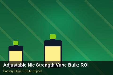 Adjustable Nic Strength Vape Bulk — Adjustable Nic Strength Vape Bulk: ROI Analysis — vs Competitors photo 2