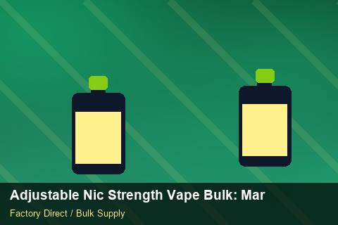 Adjustable Nic Strength Vape Bulk — Adjustable Nic Strength Vape Bulk: Margin Calculator — vs Competitors photo 1