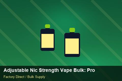 Adjustable Nic Strength Vape Bulk — Adjustable Nic Strength Vape Bulk: Production Capacity — 2026 Update photo 1