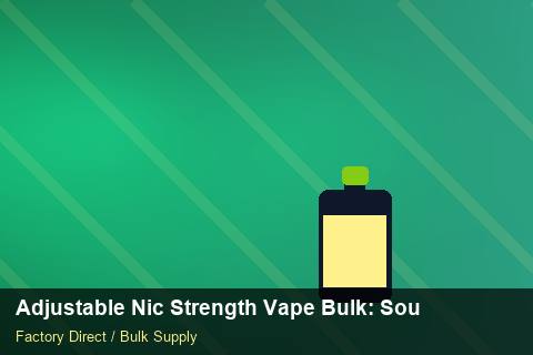 Adjustable Nic Strength Vape Bulk — Adjustable Nic Strength Vape Bulk: Sourcing Workflow — 2026 Update photo 2
