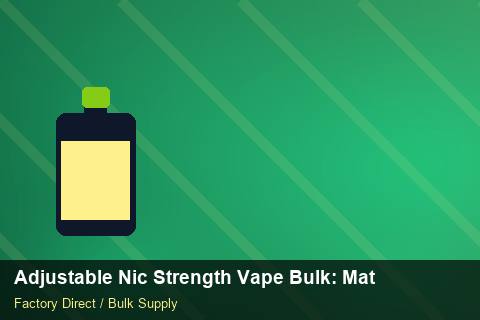 Adjustable Nic Strength Vape Bulk — Adjustable Nic Strength Vape Bulk: Material & Ingredients — 2026 Update photo 1