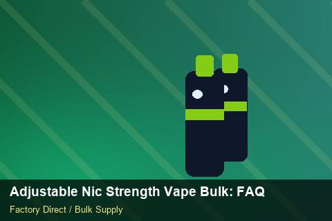 Adjustable Nic Strength Vape Bulk — Adjustable Nic Strength Vape Bulk: FAQ — 2026 Update photo 2