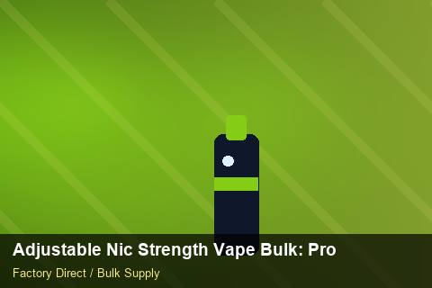 Adjustable Nic Strength Vape Bulk — Adjustable Nic Strength Vape Bulk: Product Launch Playbook — 2026 Update photo 2