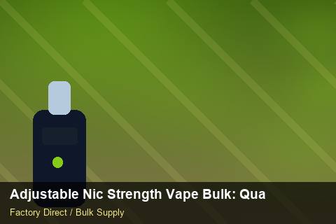 Adjustable Nic Strength Vape Bulk — Adjustable Nic Strength Vape Bulk: Quality Inspection Checklist — Beginner Notes photo 1