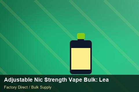 Adjustable Nic Strength Vape Bulk — Adjustable Nic Strength Vape Bulk: Lead Time & MOQ — Beginner Notes photo 1