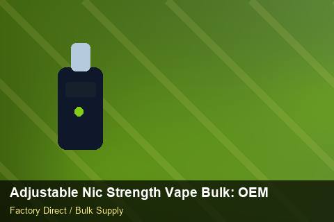 Adjustable Nic Strength Vape Bulk — Adjustable Nic Strength Vape Bulk: OEM & ODM Service — Beginner Notes photo 1