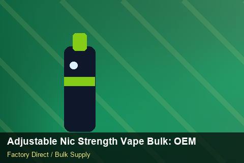 Adjustable Nic Strength Vape Bulk — Adjustable Nic Strength Vape Bulk: OEM & ODM Service — Beginner Notes photo 2