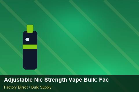 Adjustable Nic Strength Vape Bulk — Adjustable Nic Strength Vape Bulk: Factory Audit Report — Beginner Notes photo 2