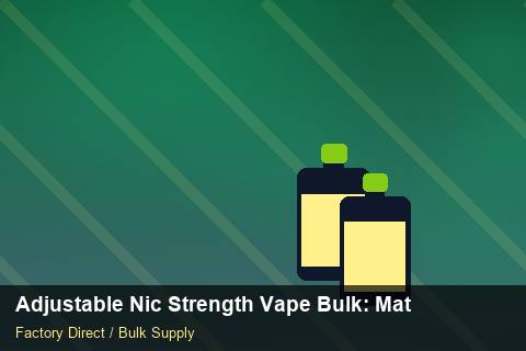 Adjustable Nic Strength Vape Bulk — Adjustable Nic Strength Vape Bulk: Material & Ingredients — Beginner Notes photo 1