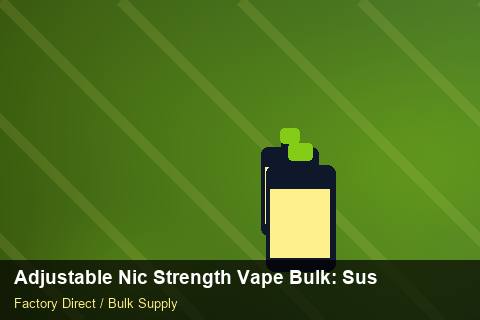 Adjustable Nic Strength Vape Bulk — Adjustable Nic Strength Vape Bulk: Sustainability — Beginner Notes photo 1