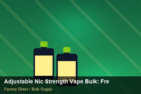 Adjustable Nic Strength Vape Bulk — Adjustable Nic Strength Vape Bulk: Freight Insurance — Beginner Notes photo 1