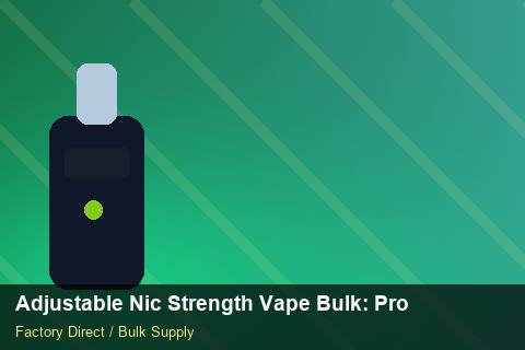 Adjustable Nic Strength Vape Bulk — Adjustable Nic Strength Vape Bulk: Product Launch Playbook — Beginner Notes photo 1