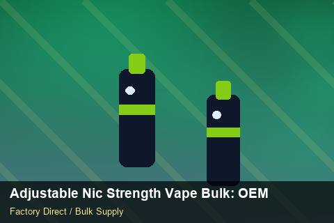 Adjustable Nic Strength Vape Bulk — Adjustable Nic Strength Vape Bulk: OEM & ODM Service — Advanced Notes photo 2
