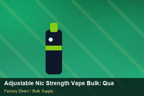 Adjustable Nic Strength Vape Bulk — Adjustable Nic Strength Vape Bulk: Quality Control Process — Advanced Notes photo 1