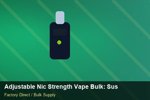 Adjustable Nic Strength Vape Bulk — Adjustable Nic Strength Vape Bulk: Sustainability — Advanced Notes photo 2