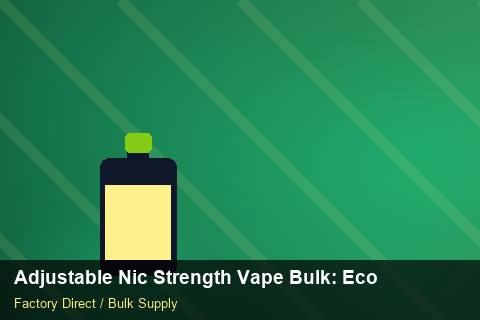 Adjustable Nic Strength Vape Bulk — Adjustable Nic Strength Vape Bulk: Eco-Friendly Materials — Advanced Notes photo 1