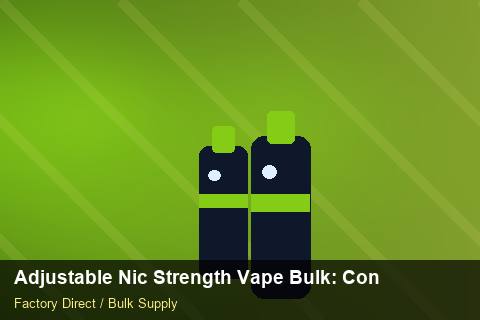 Adjustable Nic Strength Vape Bulk — Adjustable Nic Strength Vape Bulk: Contract Essentials — Advanced Notes photo 1